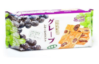 Fruit Area - Grape Layer Biscuit 140g (24packs)