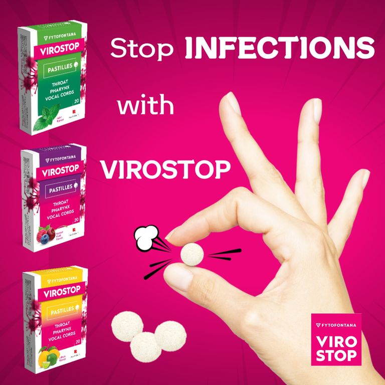Virostop Fruit Candies - Forest Fruit, Citrus, Mint
